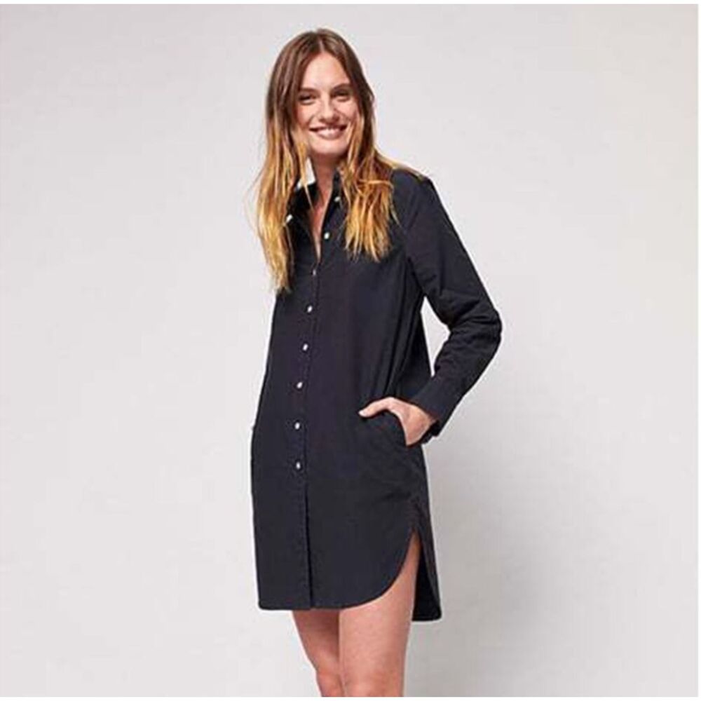 NWOT FAHERTY BLACK ORGANIC COTTON DRESS